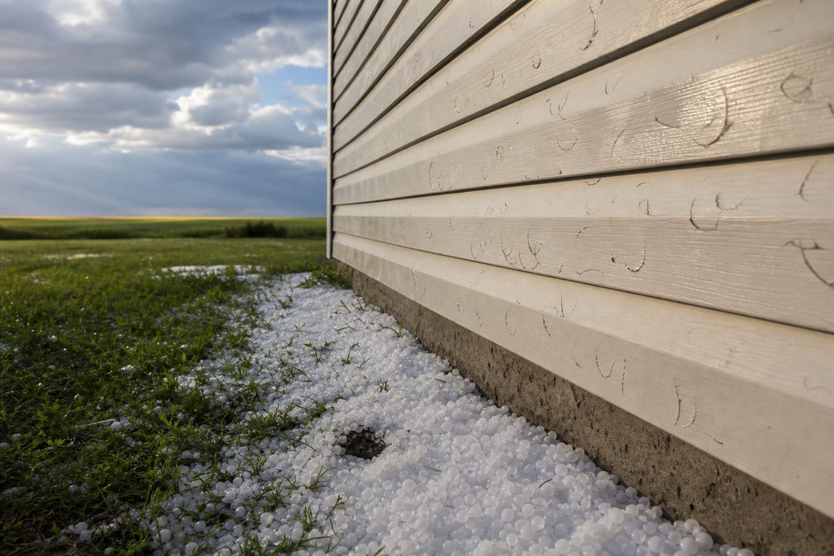 Hail & Storm Damage Siding in Saskatoon